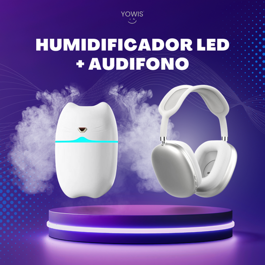 COMBO - Humidificador Led, Audífonos